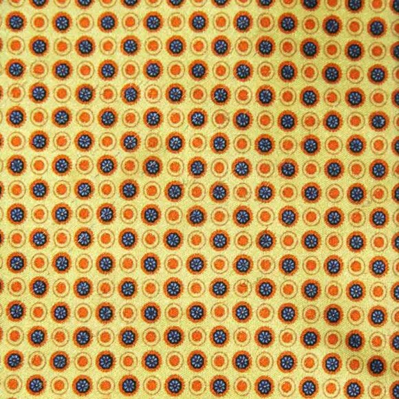 Ermenegildo Zegna Yellow Italian Silk Tie Italy Men's - Picture 2 of 3